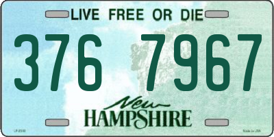 NH license plate 3767967