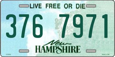 NH license plate 3767971