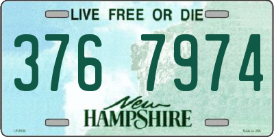 NH license plate 3767974