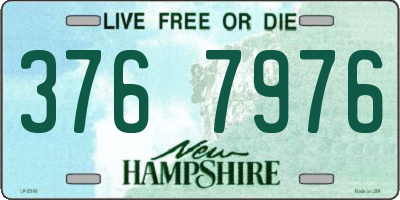 NH license plate 3767976