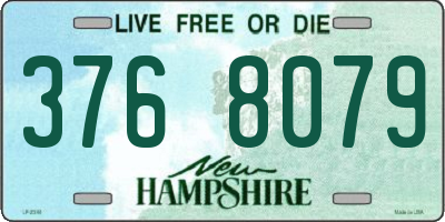 NH license plate 3768079