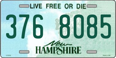 NH license plate 3768085