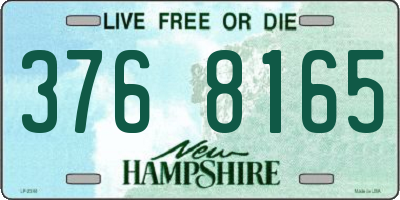 NH license plate 3768165