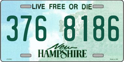 NH license plate 3768186