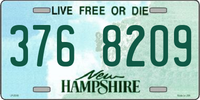 NH license plate 3768209