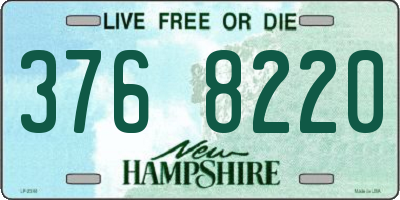 NH license plate 3768220