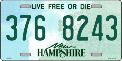 NH license plate 3768243