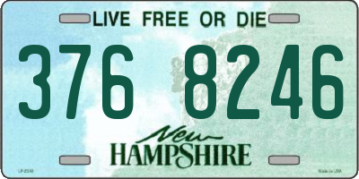 NH license plate 3768246