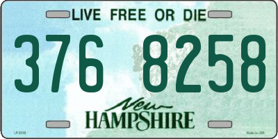 NH license plate 3768258
