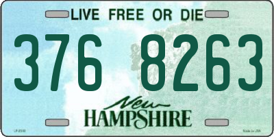 NH license plate 3768263