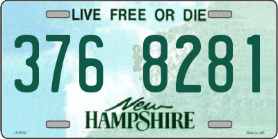 NH license plate 3768281