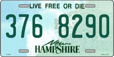 NH license plate 3768290