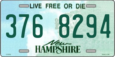 NH license plate 3768294