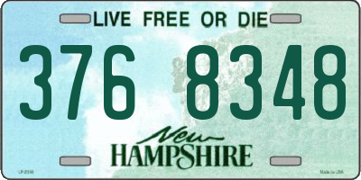 NH license plate 3768348