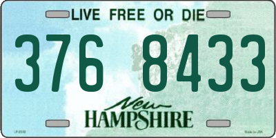 NH license plate 3768433