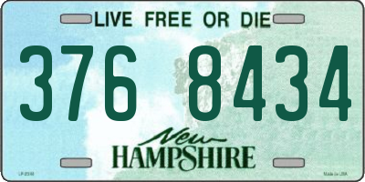 NH license plate 3768434