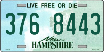 NH license plate 3768443
