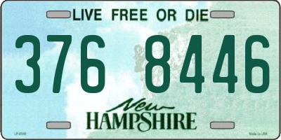NH license plate 3768446