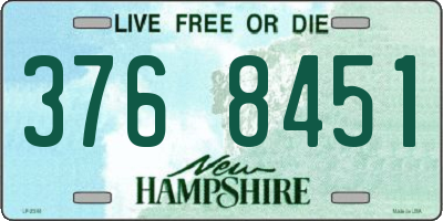NH license plate 3768451