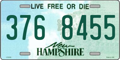 NH license plate 3768455