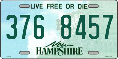 NH license plate 3768457