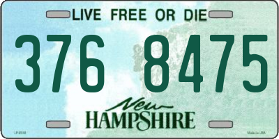 NH license plate 3768475