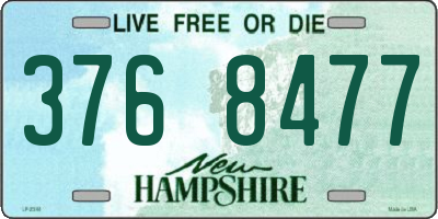 NH license plate 3768477