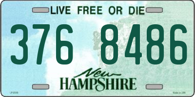 NH license plate 3768486