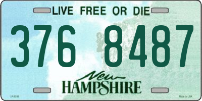 NH license plate 3768487