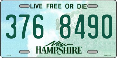 NH license plate 3768490