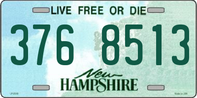 NH license plate 3768513