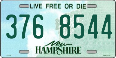 NH license plate 3768544