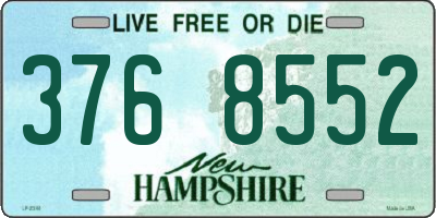 NH license plate 3768552