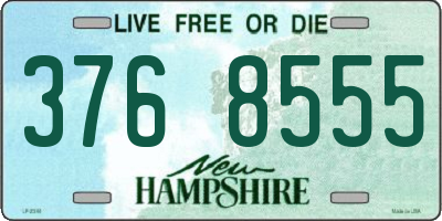 NH license plate 3768555