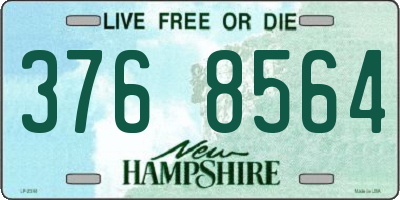 NH license plate 3768564
