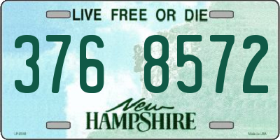 NH license plate 3768572