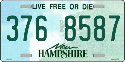 NH license plate 3768587