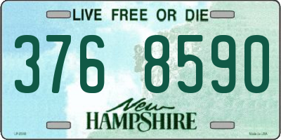 NH license plate 3768590