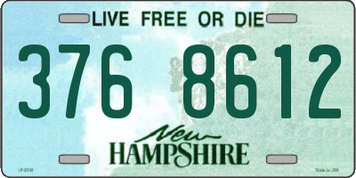 NH license plate 3768612