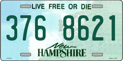 NH license plate 3768621
