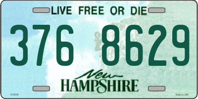 NH license plate 3768629