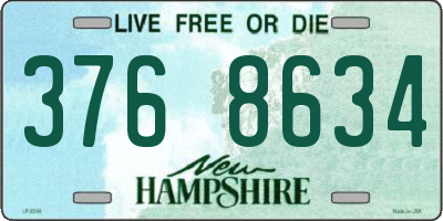 NH license plate 3768634