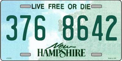 NH license plate 3768642