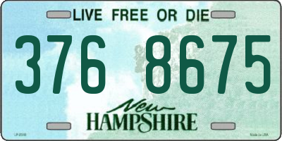 NH license plate 3768675