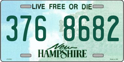 NH license plate 3768682