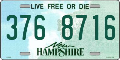 NH license plate 3768716