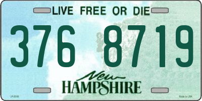 NH license plate 3768719