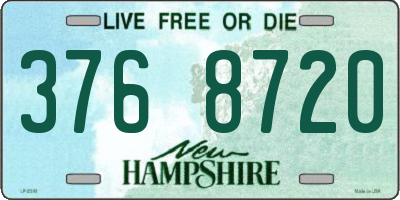 NH license plate 3768720