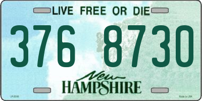 NH license plate 3768730