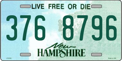 NH license plate 3768796